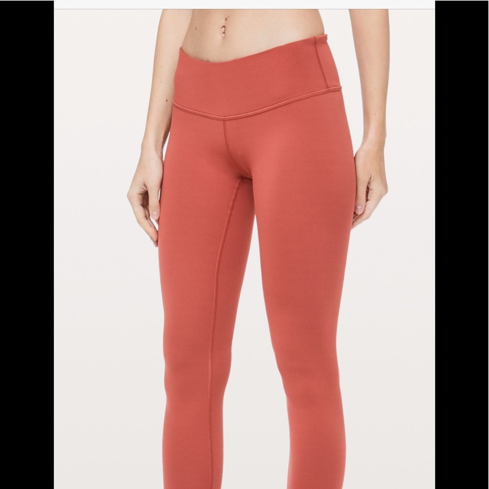 Lululemon Wunder Under 25” - Brick Rose (12)